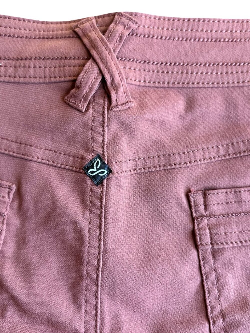 PrAna Women’s NWOT Stretch Hiking Trail Shorts Mauve Outdoor Size 12 Gorpcore - Picture 5 of 6